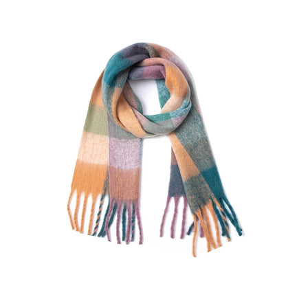 Women's Thick Warm Cashmere Scarf Shawl Wraps Pashmina Neckerchief 2202DS001-02 38x230cm