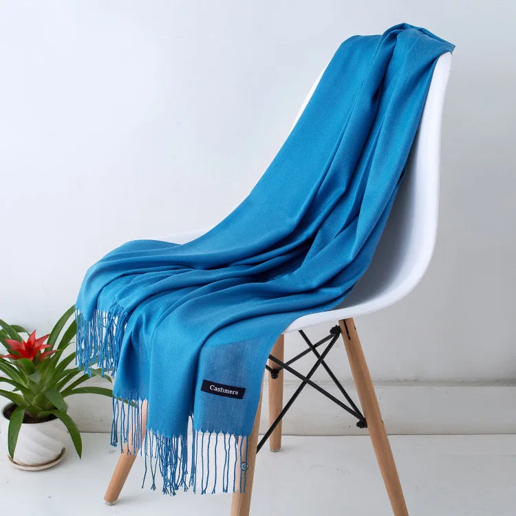Women's Soft Cashmere Feel Pashmina Scarf for Travel and Winter 28 70x200CM