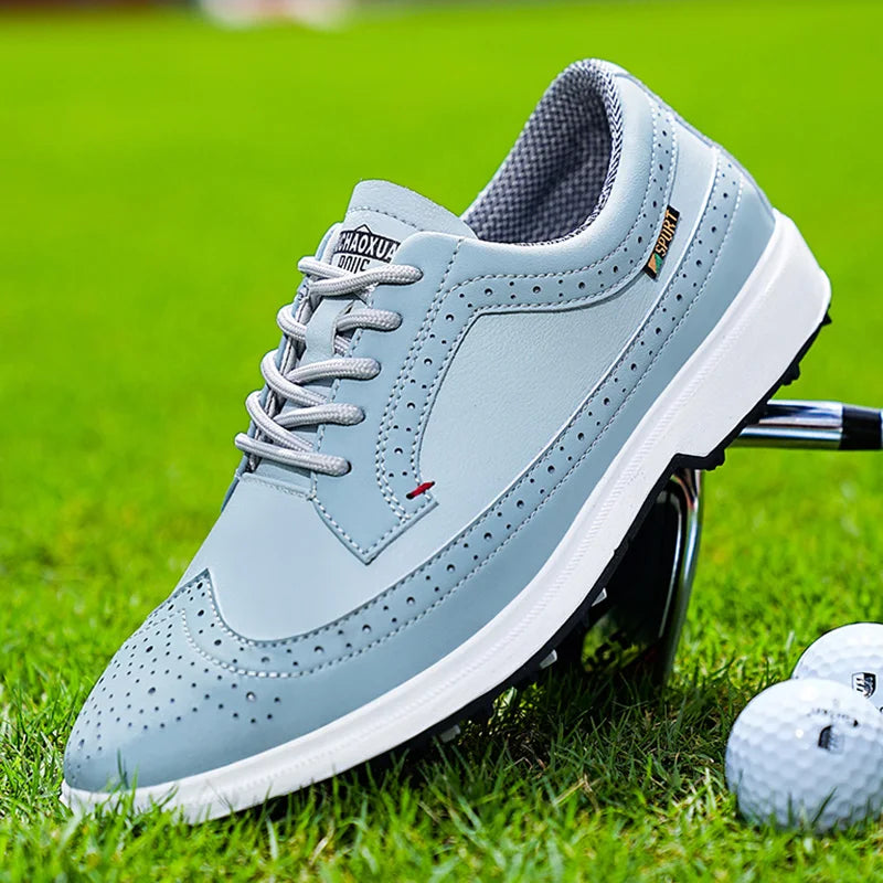 Men's Elegant Brogue Dress Footwear for Fall and Winter Everyday Wear Blue