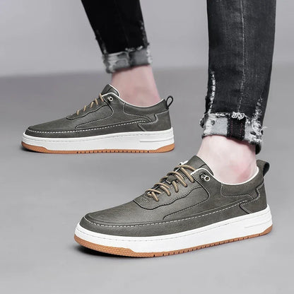 Men's Multi-Color Stylish Leather Dress Shoes for Fall and Winter
