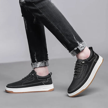 Men's Multi-Color Stylish Leather Dress Shoes for Fall and Winter
