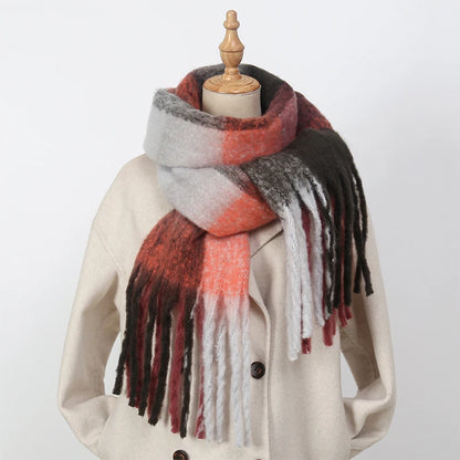 Women's Thick Warm Cashmere Scarf Shawl Wraps Pashmina Neckerchief 2202DS001-49 38x230cm
