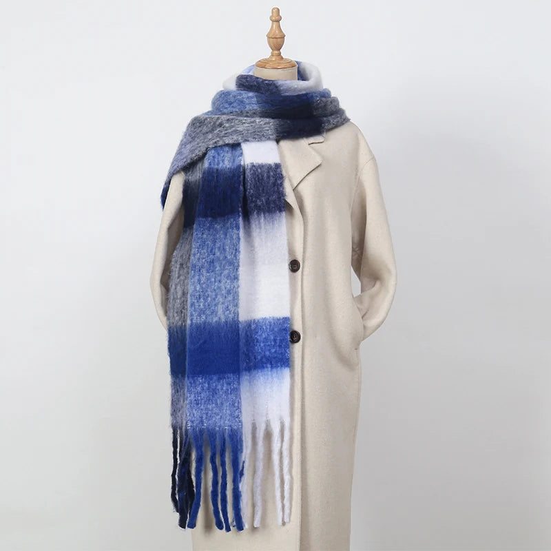 Women's Thick Warm Cashmere Scarf Shawl Wraps Pashmina Neckerchief 2202DS001-46 38x230cm