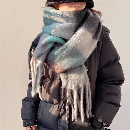 Women's Thick Warm Cashmere Scarf Shawl Wraps Pashmina Neckerchief LLKK01-05 38x230cm
