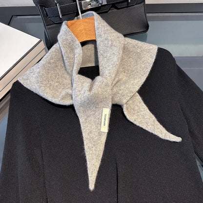 Women's 100% Wool Long Winter Scarf - Warm Solid Shawl Wrap DB031-01 60x130cm