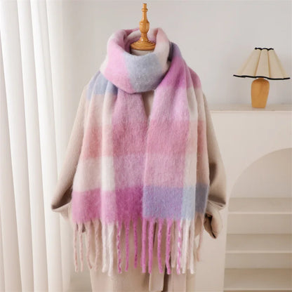 Women's Thick Warm Cashmere Scarf Shawl Wraps Pashmina Neckerchief DS127-04 38x230cm