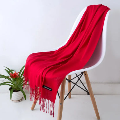 Women's Soft Cashmere Feel Pashmina Scarf for Travel and Winter 4 70x200CM