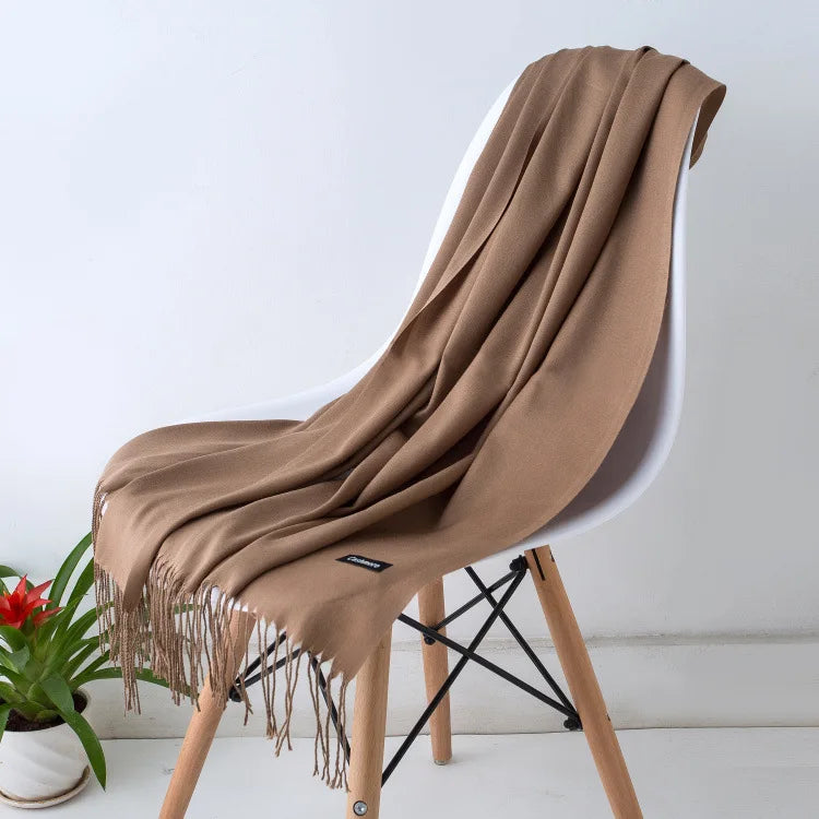 Women's Soft Cashmere Feel Pashmina Scarf for Travel and Winter 30 70x200CM