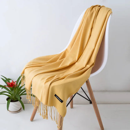 Women's Soft Cashmere Feel Pashmina Scarf for Travel and Winter 32 70x200CM