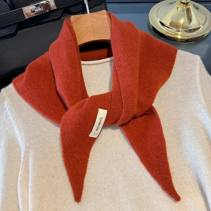 Women's 100% Wool Long Winter Scarf - Warm Solid Shawl Wrap DB031-13 60x130cm