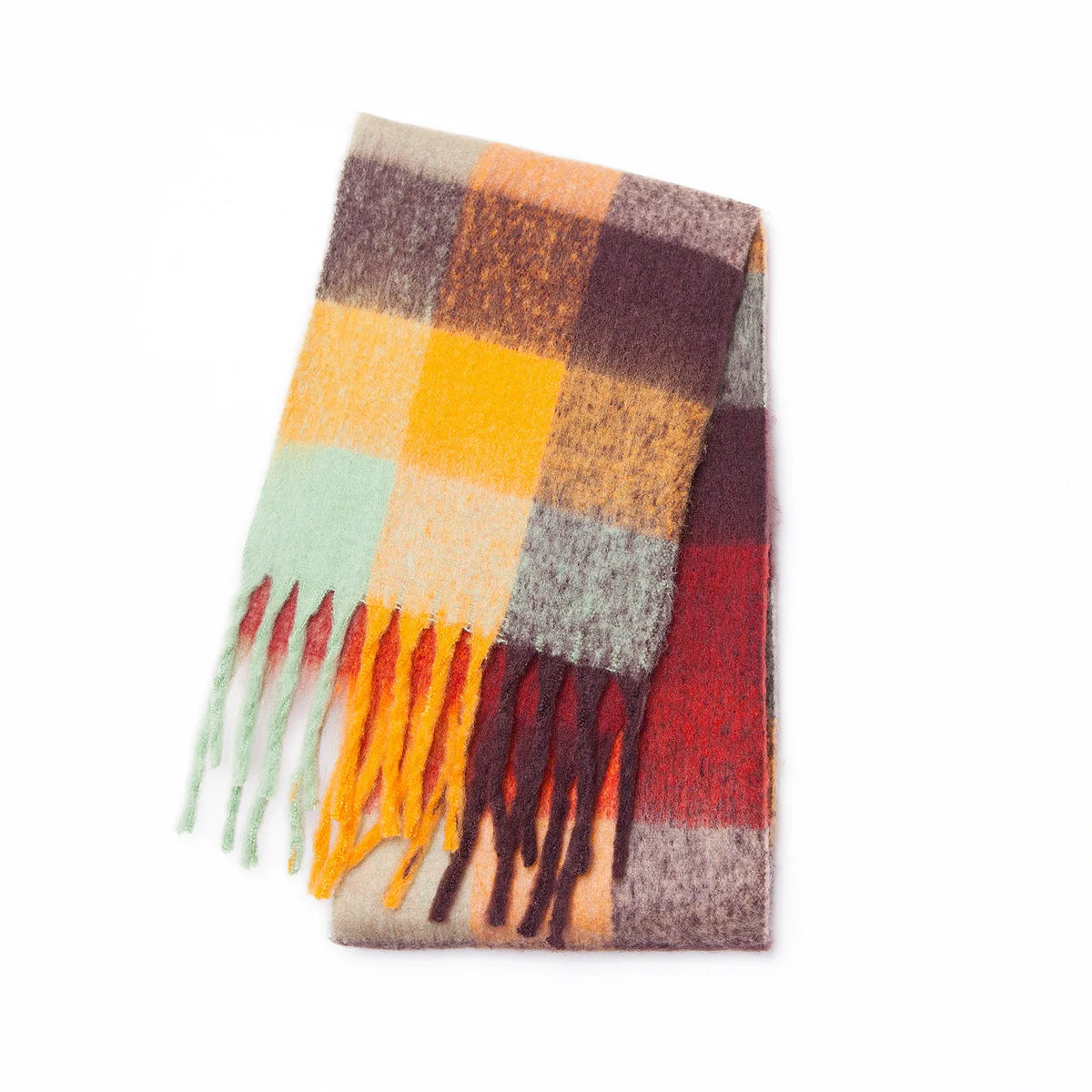 Women's Thick Warm Cashmere Scarf Shawl Wraps Pashmina Neckerchief 2202DS001-07 38x230cm