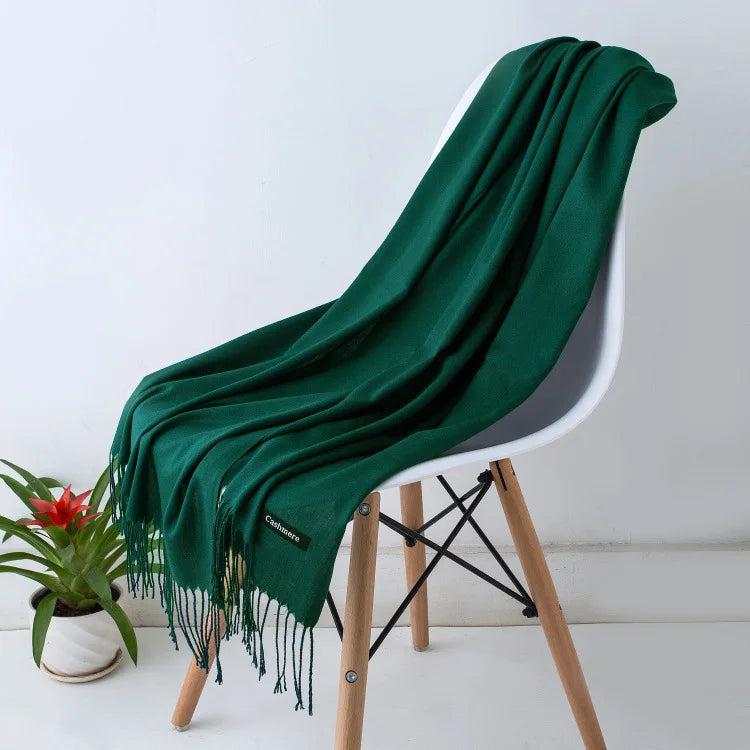 Women's Soft Cashmere Feel Pashmina Scarf for Travel and Winter 13 70x200CM