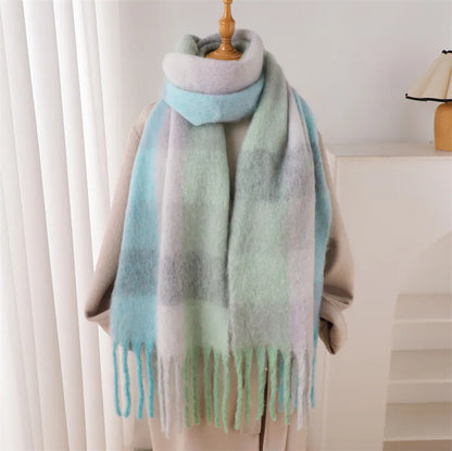 Women's Thick Warm Cashmere Scarf Shawl Wraps Pashmina Neckerchief DS127-01 38x230cm