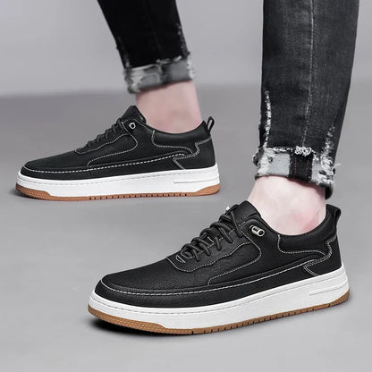 Men's Multi-Color Stylish Leather Dress Shoes for Fall and Winter