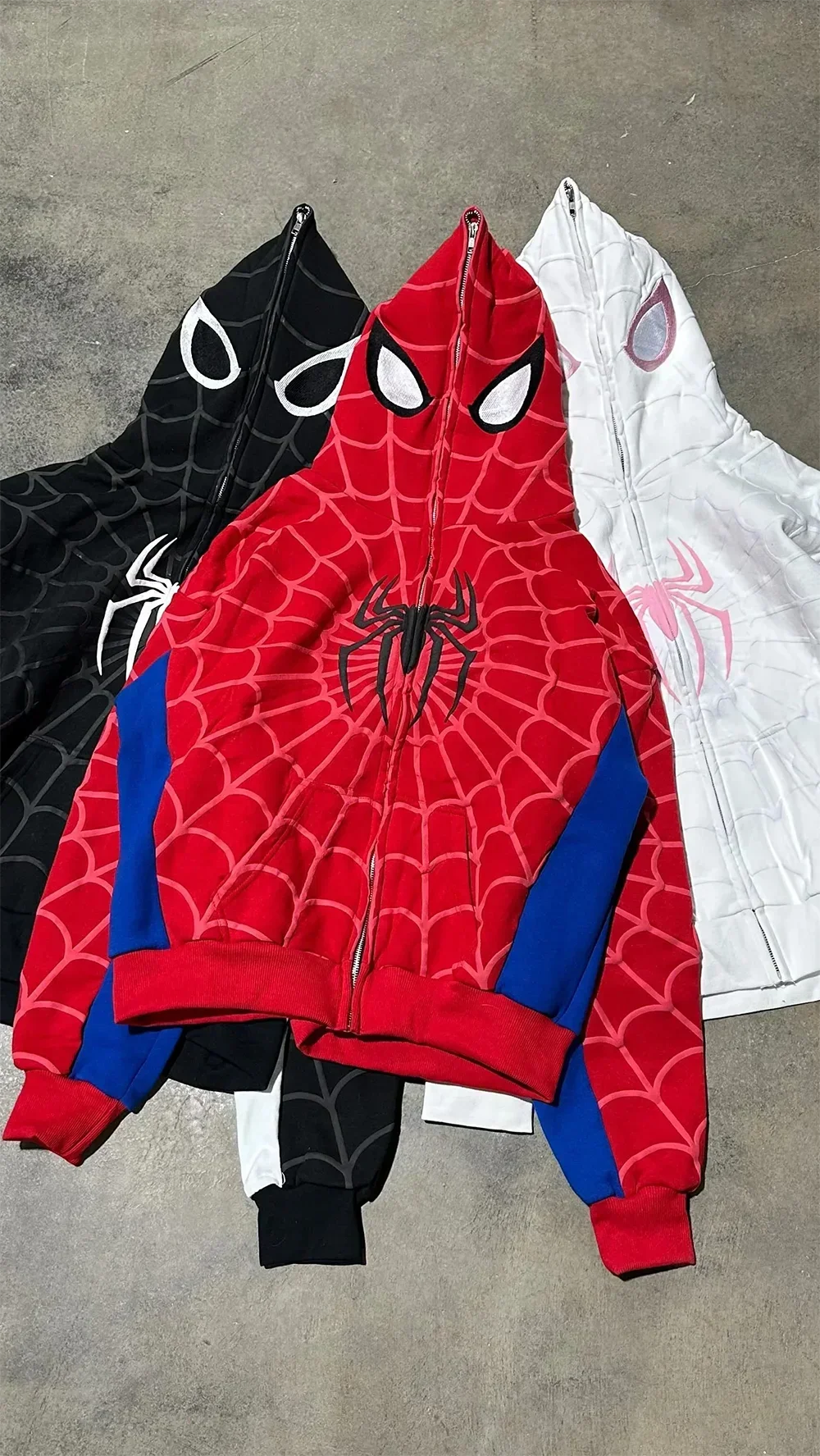 Men's Spider Print Hoodie - Y2K Hip Hop Style Sweatshirt