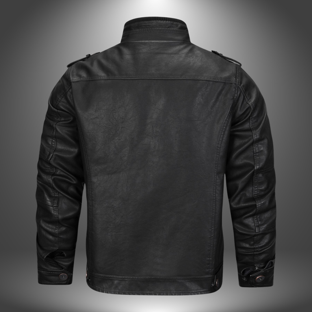 Men's Stylish Leather Jacket for Fall and Winter Everyday Wear
