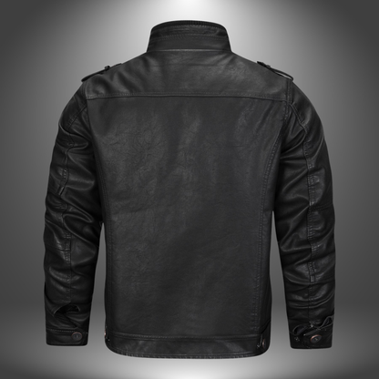 Men's Stylish Leather Jacket for Fall and Winter Everyday Wear