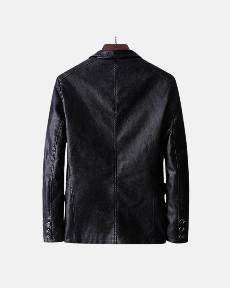 Men's Genuine Leather Motorcycle Jacket for Daily Use Warm
