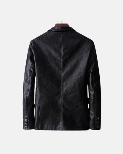 Men's Genuine Leather Motorcycle Jacket for Daily Use Warm
