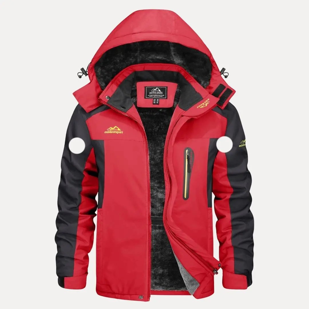 Men's Waterproof Insulated Jacket for Maximum Protection Red