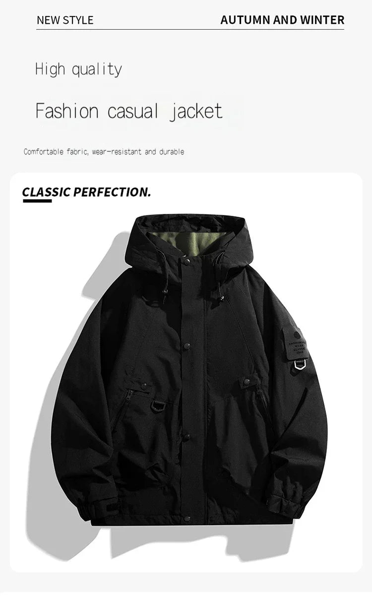 Men's Waterproof Outdoor Jacket for All-Weather Protection