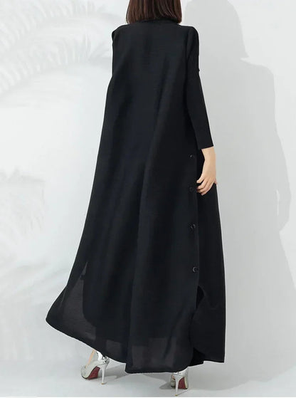 Women's Belted Maxi Coat for Stylish Layering for Daily Use