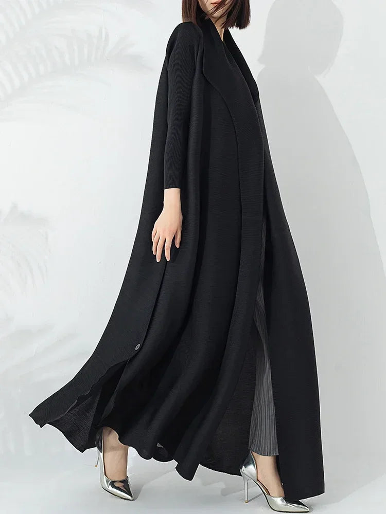 Women's Belted Maxi Coat for Stylish Layering for Daily Use