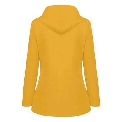 Women's Button Front Hooded Jacket for Fall and Winter Everyday Wear