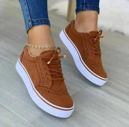 Women's Comfortable Orthopedic Sneakers for Daily Use Warm Brown