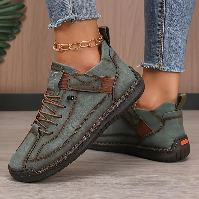 Women's Comfortable Stitch Detail Orthopedic Sneakers for Daily Use