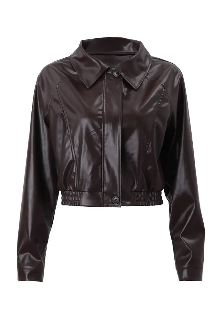 Women's Cropped Zip Up Jacket for Fall and Winter Everyday Wear