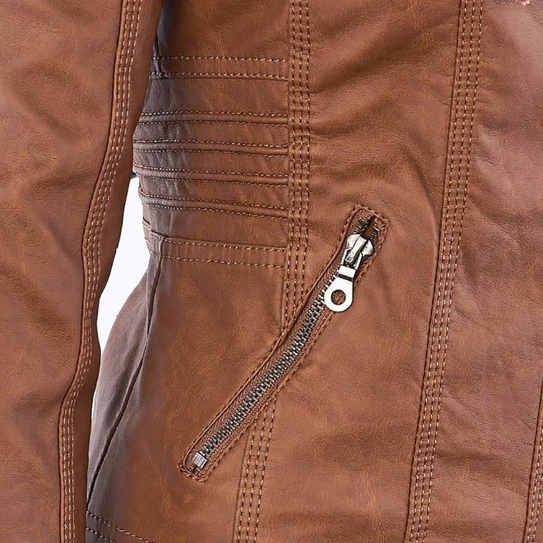 Women's Fitted Hooded Jacket for Fall and Winter Everyday Wear