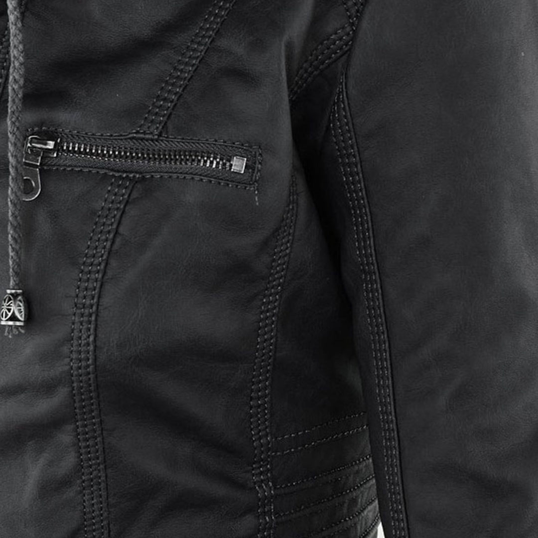 Women's Fitted Hooded Jacket for Fall and Winter Everyday Wear