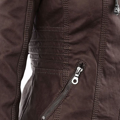 Women's Fitted Hooded Jacket for Fall and Winter Everyday Wear