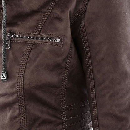 Women's Fitted Hooded Jacket for Fall and Winter Everyday Wear