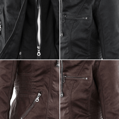 Women's Fitted Hooded Jacket for Fall and Winter Everyday Wear