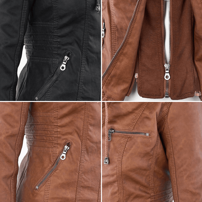 Women's Fitted Hooded Jacket for Fall and Winter Everyday Wear