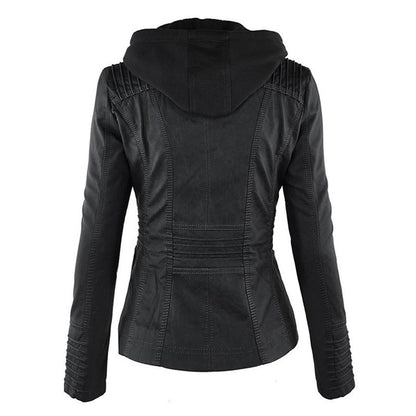 Women's Fitted Hooded Jacket for Fall and Winter Everyday Wear