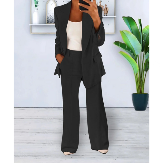 Women's High-Waisted Two-Piece Outfit for Daily Use Warm