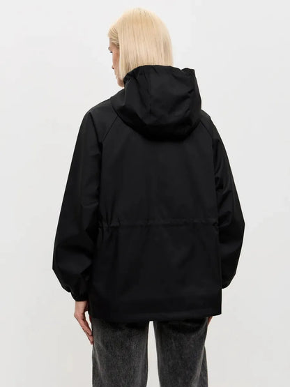 Women's Brown Hooded A-Line Winter Coat for Everyday Wear