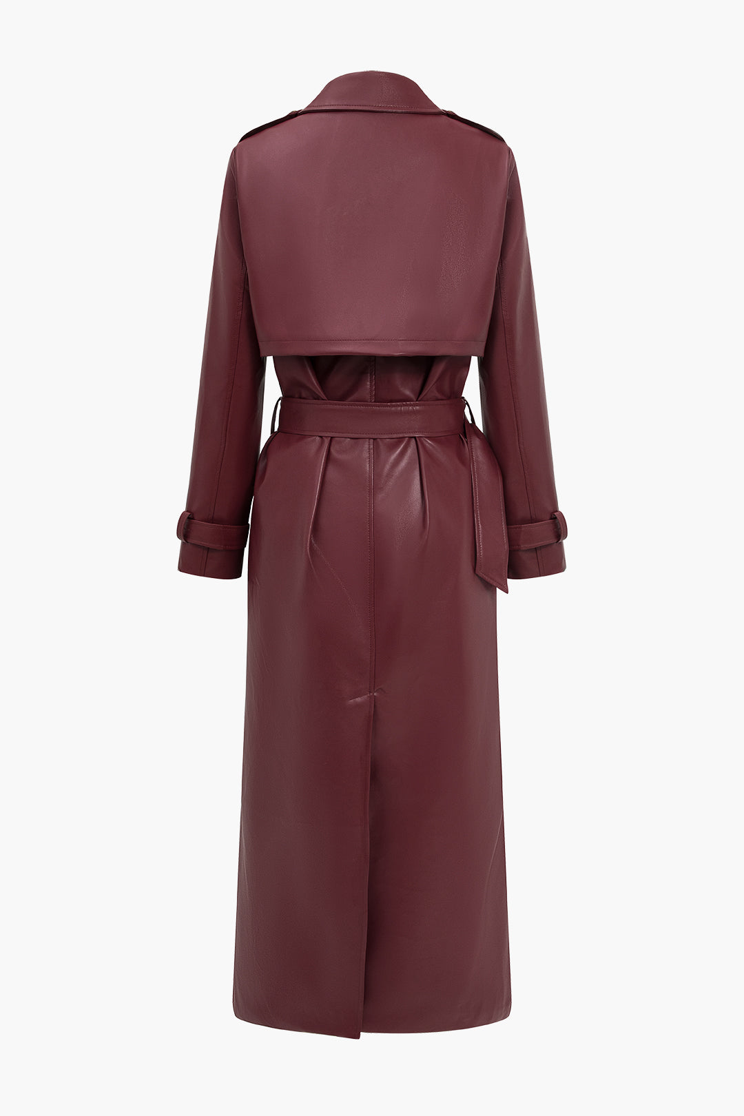Women's Long Belted Trench Coat for Fall and Winter Everyday Wear