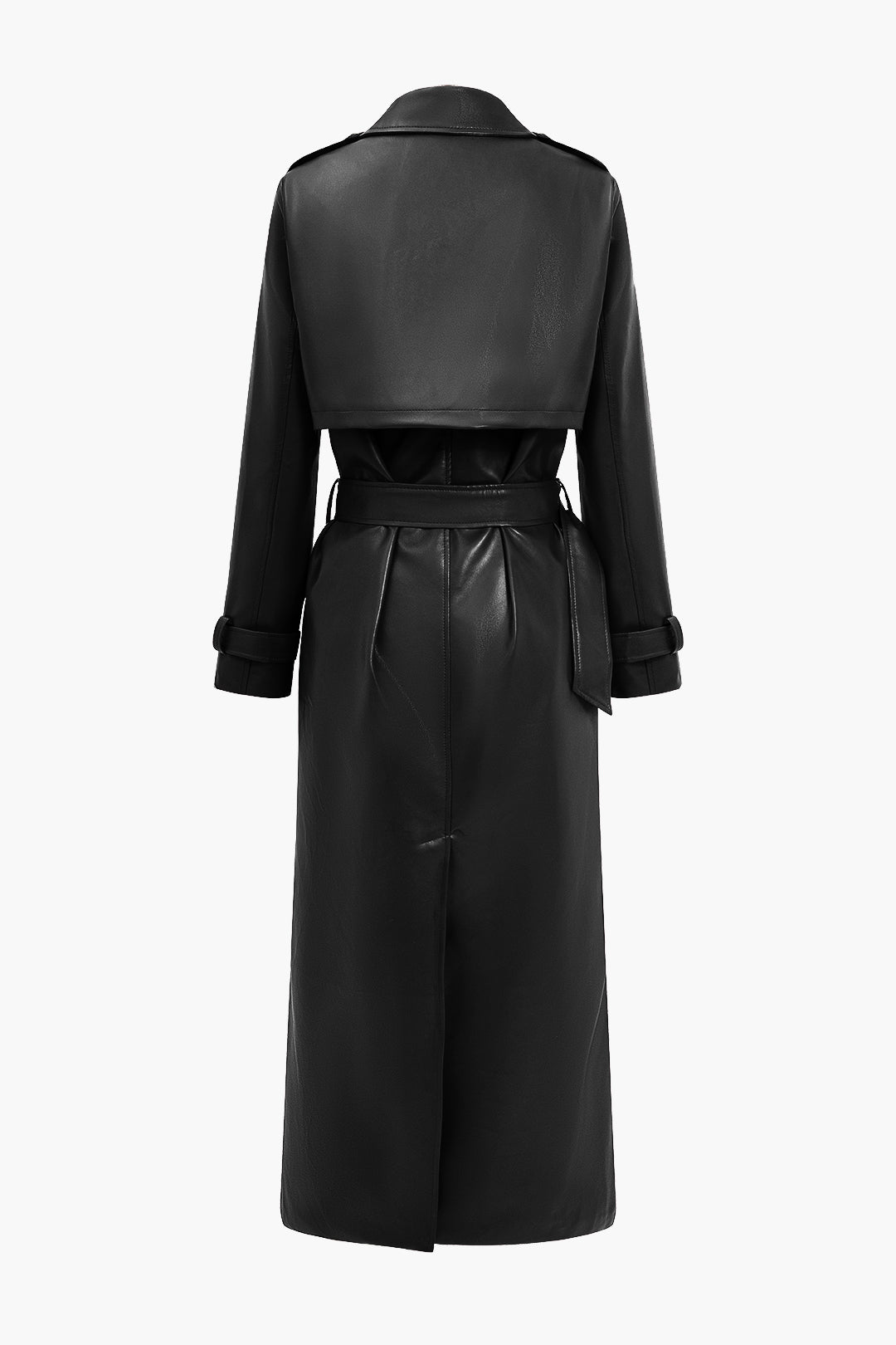 Women's Long Belted Trench Coat for Fall and Winter Everyday Wear