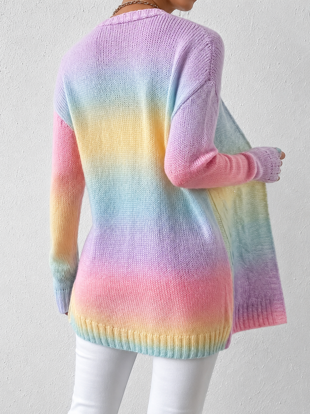 Women's Long Cable Knit Cardigan for Fall and Winter Everyday Wear