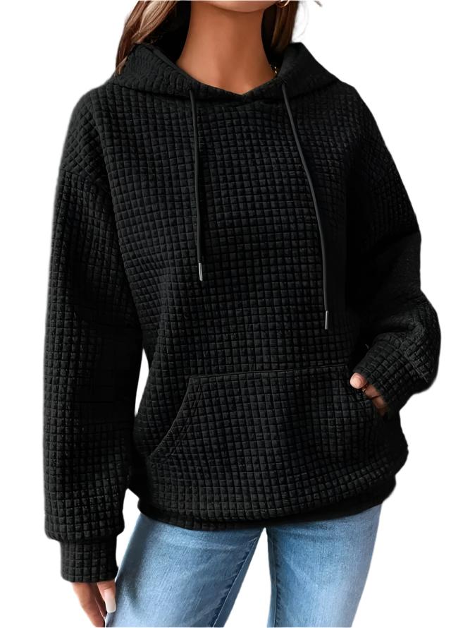 Women's Multi-Color Long Sleeve Pullover Hoodie for Fall and Winter Sort