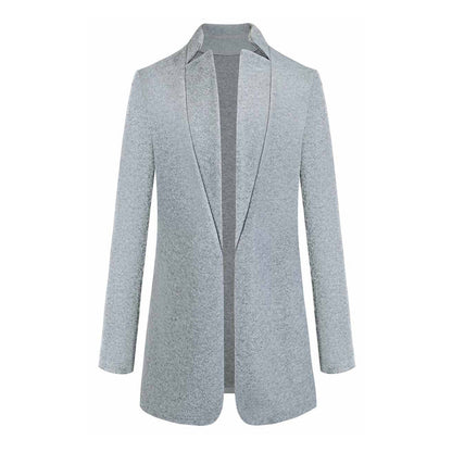 Women's Open Front Long Coat for Fall and Winter Everyday Wear
