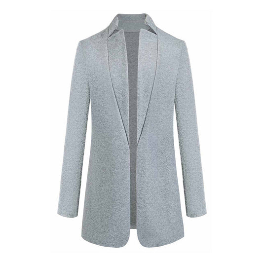 Women's Open Front Long Coat for Fall and Winter Everyday Wear