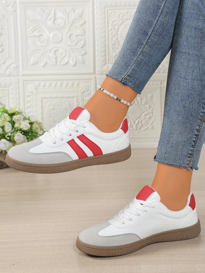 Women's Orthopedic Comfort Sneakers for Fall and Winter Everyday Wear Red