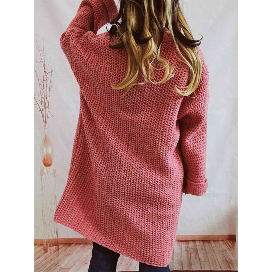 Women's Multi-Color Oversized Knit Cardigan for Fall and Winter