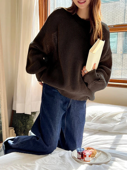 Women's Oversized Knit Sweater for Everyday Wear for Daily Use