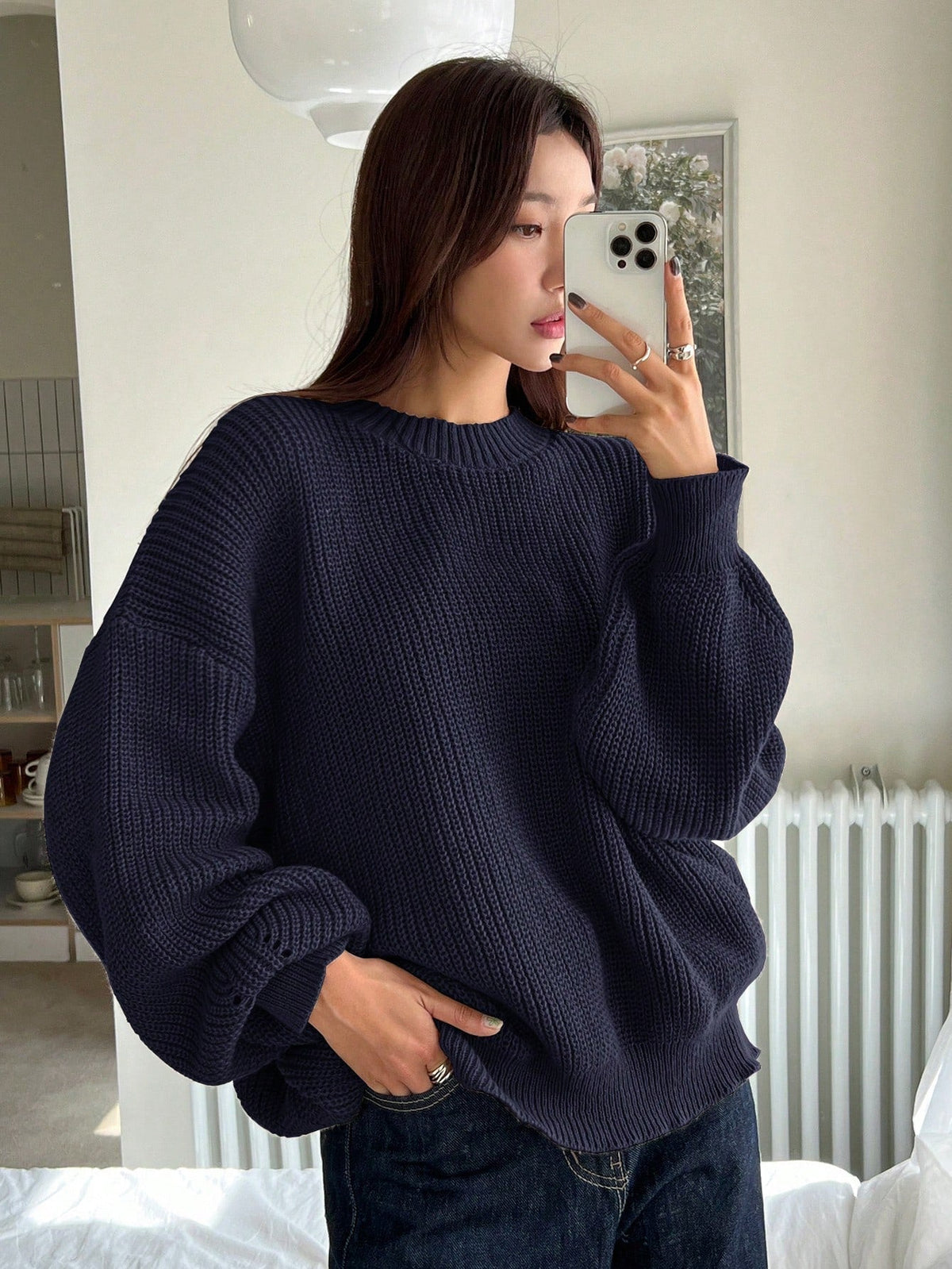 Women's Oversized Knit Sweater for Everyday Wear for Daily Use